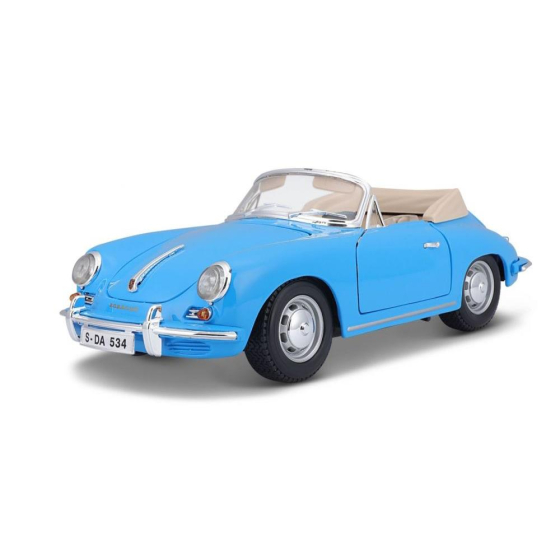 Porsche 356B Cabriolet 1961, 1:18, blau