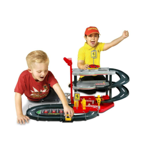 Bburago Ferrari Parking Garage mit 2 Autos, 1:43