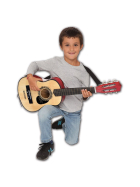 Bontempi Gitarre 6 Saiten aus Holz, 75 cm