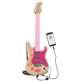 Bontempi Elektronische Rockgitarre, pink