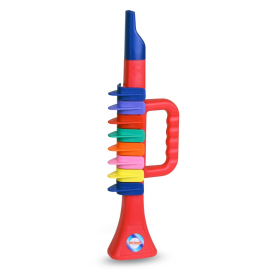 Bontempi Trompete, 8 farbigen Tasten Blister, 27 cm