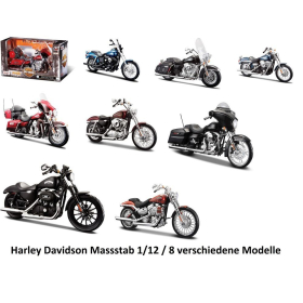 Maisto Harley Davidson1/12, assortiert