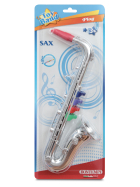 Bontempi Saxophone, 4 farbige Tasten Blister, 36 cm