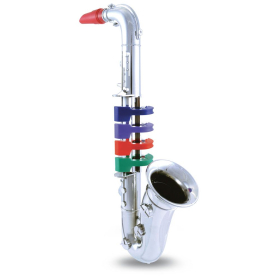 Bontempi Saxophone mit 4 farbigen Tasten, 36 cm