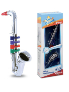 Bontempi Saxophone mit 4 farbigen Tasten, 36 cm