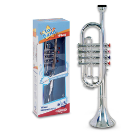 Bontempi Trompete mit 4 farbigen Tasten, 41 cm