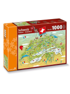 Carta Media Schweiz Puzzle, 1000 Teile