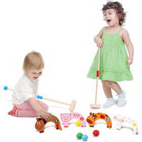 Spielba Kinder Krocket mit Tierfiguren