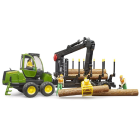 Bruder John Deere 1210E Rückezug mit Holzgreifer