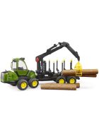 Bruder John Deere 1210E Rückezug mit Baumstämmen & Holzgreifer