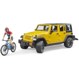 Bruder Jeep Wrangler Rubicon Unlimited mit Mountainbike...