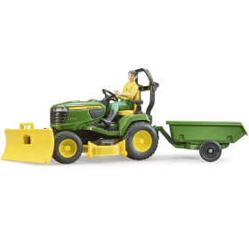 Bruder bworld John Deere Rasentraktor mit Anhänger...