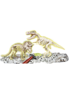 Clementoni Archeo T-Rex&Triceratops Fluo.