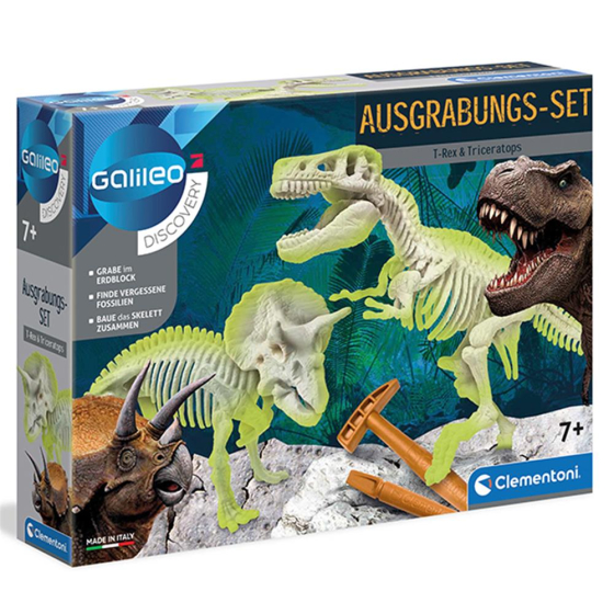 Clementoni Ausgrabungset T-Rex& Triceratop