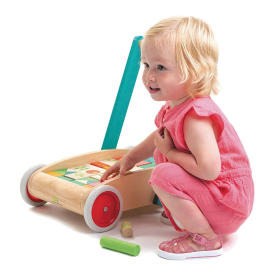 Tenderleaftoys Lauflernwagen mit Klötzen