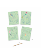 Djeco Scratchbilder Fantasiegarten