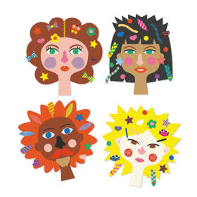 Djeco Sticker und Basteln Friseur