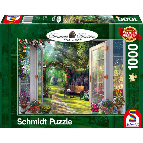 Puzzle Blick in den verwunschenen Garten, 1000 Teile