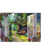 Puzzle Blick in den verwunschenen Garten, 1000 Teile