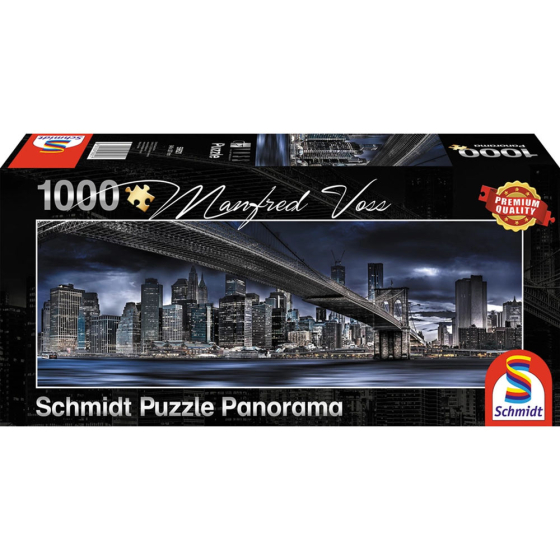 Puzzle Panorama New York Dark Night, 1000 Teile