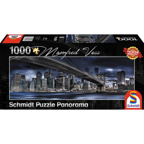 Puzzle Panorama New York Dark Night, 1000 Teile
