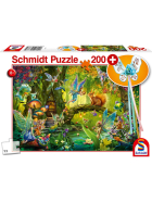 Puzzle Feen im Wald inkl. Feenstab, 200 Teile
