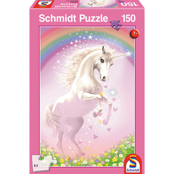 Puzzle Rosa Einhorn, 150 Teile