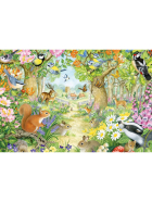 Puzzle Tiere im Wald, 100 Teile