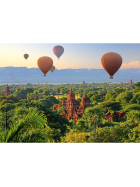 Puzzle Heissluftballons Mandalay Myanmar, 1000 Teile