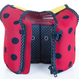 Konfidence Kinder-Schwimmweste pink mit Punkten, 18-36 Monate, pink, gelb