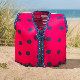 Konfidence Kinder-Schwimmweste pink mit Punkten, 18-36 Monate, pink, gelb