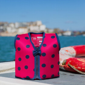 Konfidence Kinder-Schwimmweste pink mit Punkten, 18-36 Monate, pink, gelb