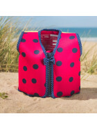 Konfidence Kinder-Schwimmweste pink mit Punkten, 18-36 Monate, pink, gelb