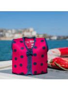 Konfidence Kinder-Schwimmweste pink mit Punkten, 18-36 Monate, pink, gelb