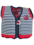 Konfidence Kinder-Schwimmweste navyblaue Streifen, 4-5 Jahre, blau, gelb