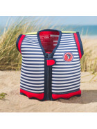 Konfidence Kinder-Schwimmweste navyblaue Streifen, 4-5 Jahre, blau, gelb