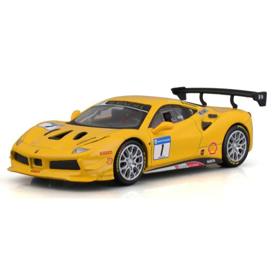 Bburago Ferrari 488 Challenge, gelb, 1:43