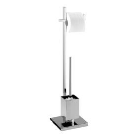 Wenko Stand WC-Garnitur Quadro chrom