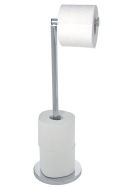 Wenko Stand Toilettenpapierhalter, 2 in 1 glänzend