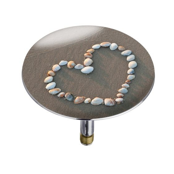 Wenko Badewannenpluggy XXL, Shell heart