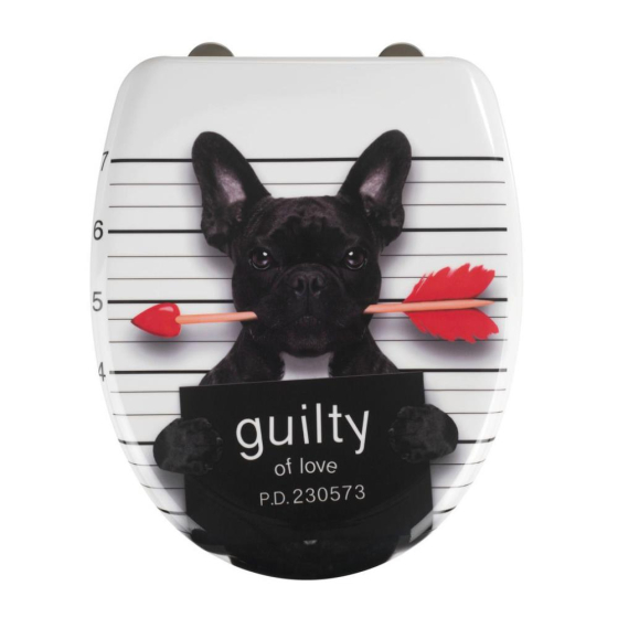 Wenko WC-Sitz Guilty Dog, Easy CloseDuroplast