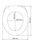 Wenko WC-Sitz Astera, Easy Close, Duroplast