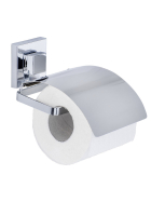 Wenko Vacuum-Loc Quadro Edelstahl, Toilettenpapierhalter Cover