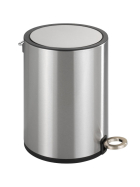 Wenko Edelstahl Kosmetik Treteimer, Monza 3 ltr.Easy-Close