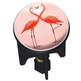 Wenko Abfluss-Stopfen Pluggy, Flamingo loveø 4 cm