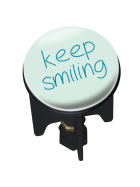 Wenko Abfluss-Stopfen Pluggy, keep smilingø 4 cm