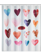 Wenko Duschvorhang Love, 180x200 cm Polyester