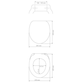 Wenko WC-Sitz Onyx, MDF