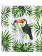 Wenko Duschvorhang Tucan, Polyester180x200 cm