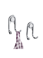 Wenko Doppelhaken Style 2er Set, silver shiny